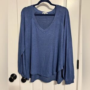 Z Supply Navy Knit Top